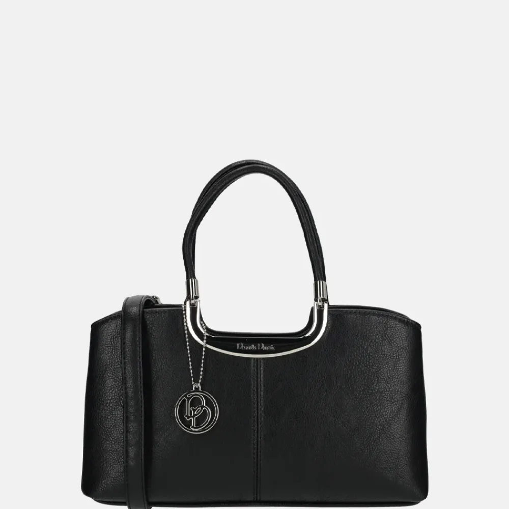Schoudertassen^Daniele Donati handtas black