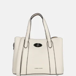 Handtassen^Daniele Donati handtas light beige