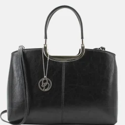 Schoudertassen^Daniele Donati handtas M black