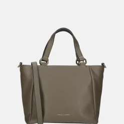 Handtassen^Daniele Donati handtas S dark taupe
