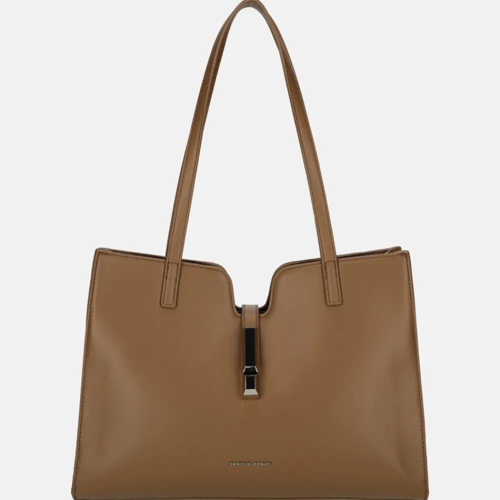 Schoudertassen^Daniele Donati schoudertas light brown
