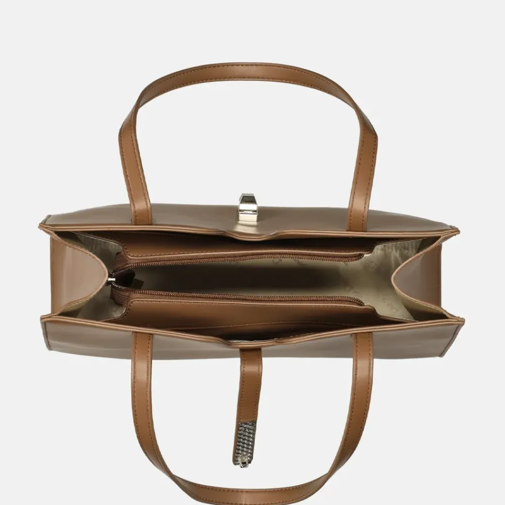 Schoudertassen^Daniele Donati schoudertas light brown