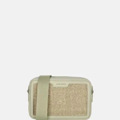 Crossbody Tassen^David Jones crossbody tas raffia fair green
