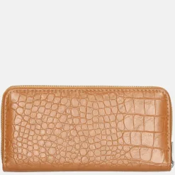 Dames Portemonnees^David Jones portemonnee L croco cognac