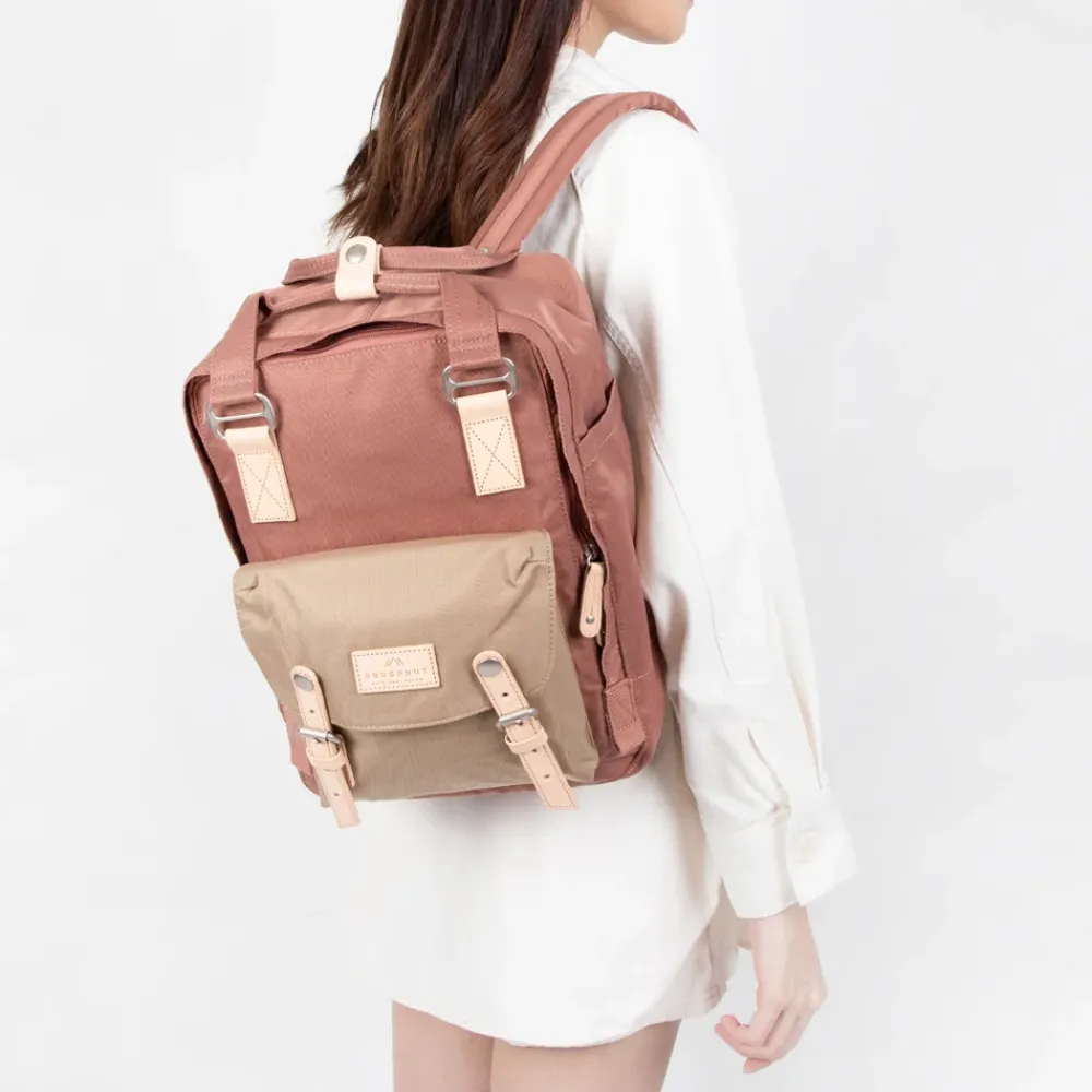 Vrijetijd Rugzakken | School Rugzakken^Doughnut Macaroon rugzak 14 inch chestnut almond