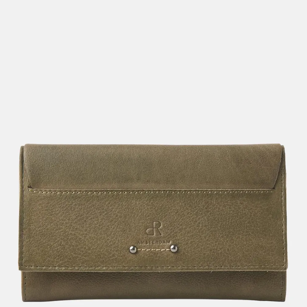 Dames Portemonnees^DR Amsterdam portemonnee olive
