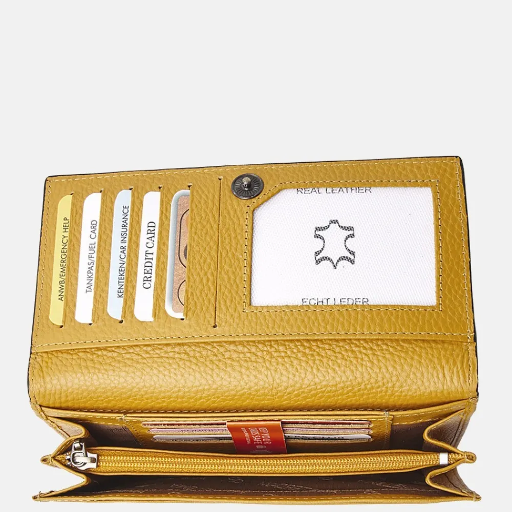 Dames Portemonnees^DR Amsterdam portemonnee yellow