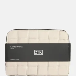 School Accessoires | Laptophoezen^Duifhuizen braided laptophoes 13 inch beige