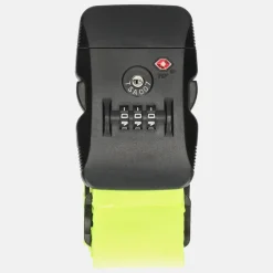 Kofferriemen^Duifhuizen kofferriem TSA neon yellow
