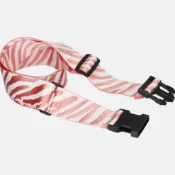 Kofferriemen^Duifhuizen kofferriem zebra pink