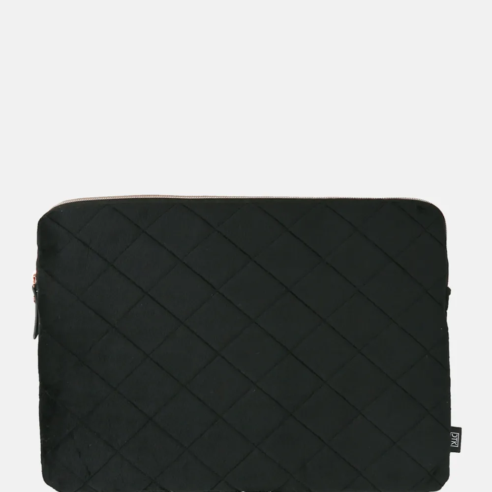 School Accessoires | Gepersonaliseerde Laptophoezen^Duifhuizen laptophoes 13 inch zwart velvet