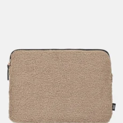 School Accessoires | Gepersonaliseerde Laptophoezen^Duifhuizen laptophoes 13 inch taupe teddy