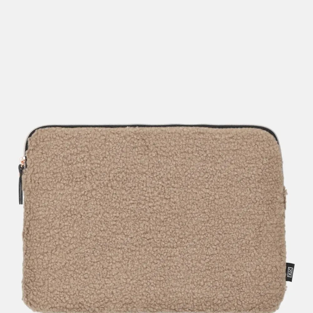 School Accessoires | Gepersonaliseerde Laptophoezen^Duifhuizen laptophoes 13 inch taupe teddy