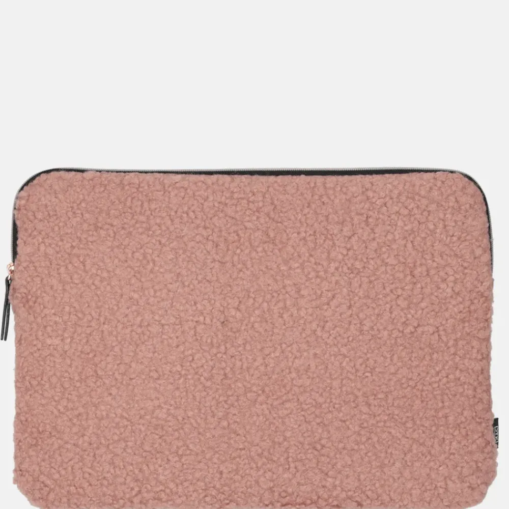 School Accessoires | Gepersonaliseerde Laptophoezen^Duifhuizen laptophoes 15 inch oudroze teddy