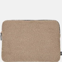 School Accessoires | Gepersonaliseerde Laptophoezen^Duifhuizen laptophoes 15 inch taupe teddy