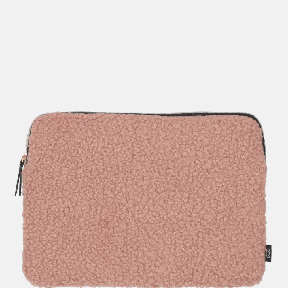 School Accessoires | Gepersonaliseerde Laptophoezen^Duifhuizen laptophoes 13 inch oudroze teddy