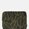 School Accessoires | Gepersonaliseerde Laptophoezen^Duifhuizen laptophoes 13 inch zwart goud blad