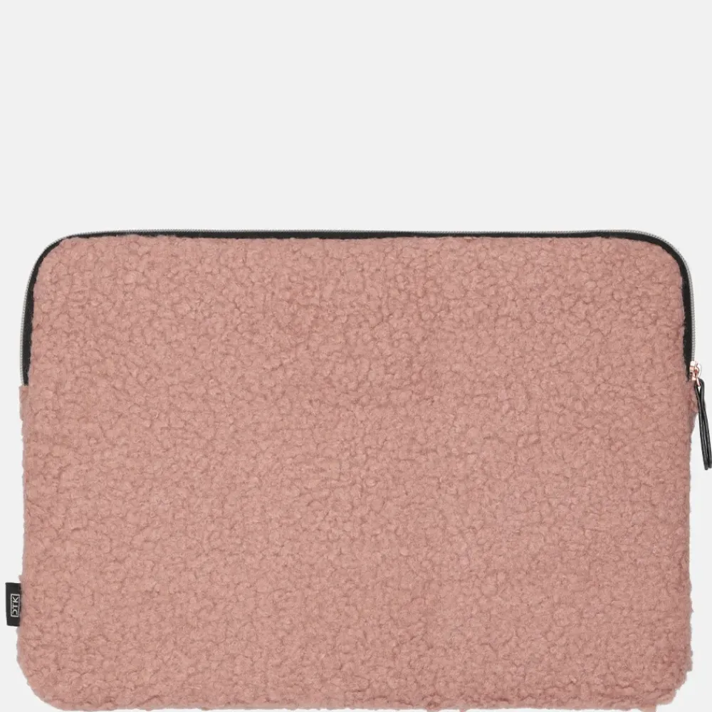School Accessoires | Gepersonaliseerde Laptophoezen^Duifhuizen laptophoes 15 inch oudroze teddy