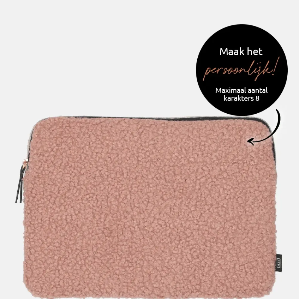 School Accessoires | Gepersonaliseerde Laptophoezen^Duifhuizen laptophoes 13 inch oudroze teddy