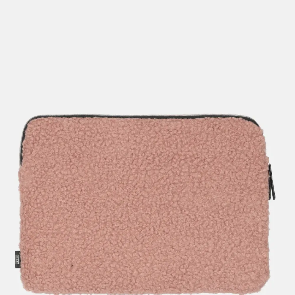 School Accessoires | Gepersonaliseerde Laptophoezen^Duifhuizen laptophoes 13 inch oudroze teddy