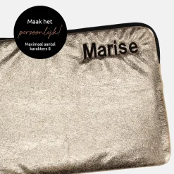 School Accessoires | Gepersonaliseerde Laptophoezen^Duifhuizen laptophoes 13 inch champagne