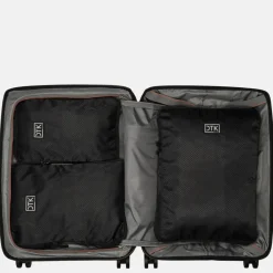 Inpakaccessoires^Duifhuizen packing cubes set compressie zwart