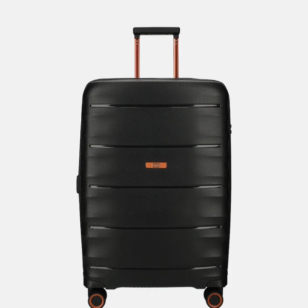 Reiskoffers^Duifhuizen Paloma reiskoffer 67 cm black/copper