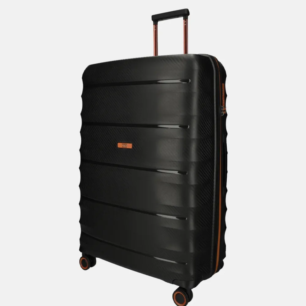 Reiskoffers^Duifhuizen Paloma reiskoffer 75 cm black/copper
