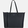 Schoolhandtassen | Shoppers^Duifhuizen Saffiano shopper L donker navy