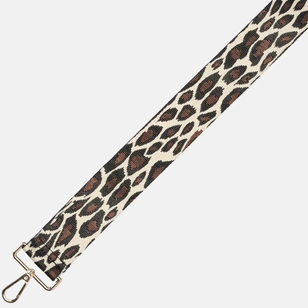Schouderbanden^Duifhuizen schouderband panter beige