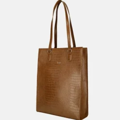 Schoolhandtassen | Dames Laptoptassen^Duifhuizen shopper 14 inch cognac