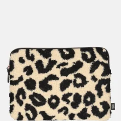 School Accessoires | Gepersonaliseerde Laptophoezen^Duifhuizen Teddy laptophoes 13 inch beige zwart