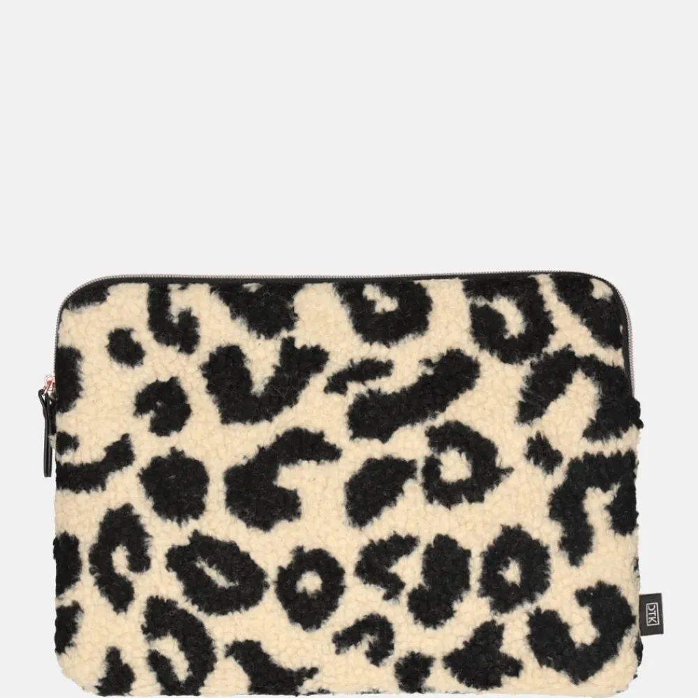 School Accessoires | Gepersonaliseerde Laptophoezen^Duifhuizen Teddy laptophoes 13 inch beige zwart