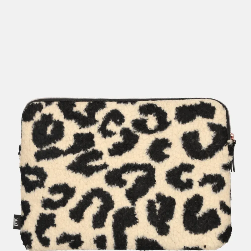 School Accessoires | Gepersonaliseerde Laptophoezen^Duifhuizen Teddy laptophoes 13 inch beige zwart