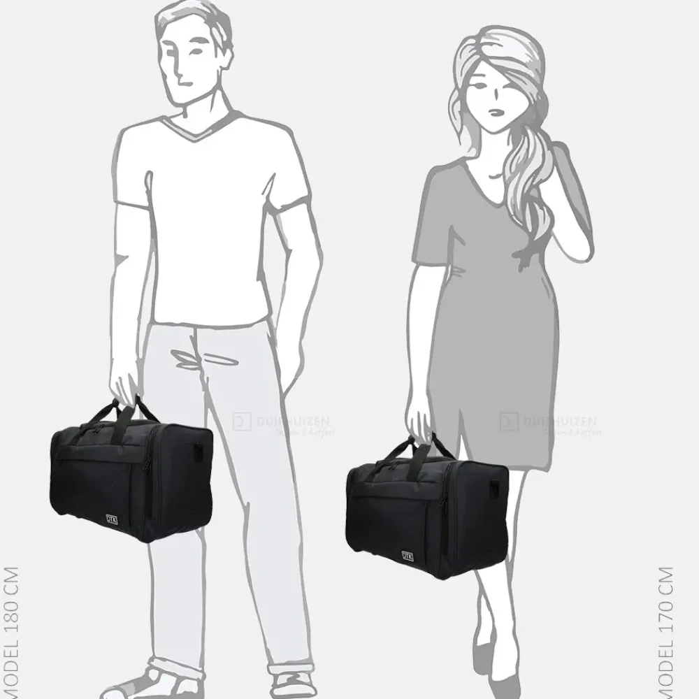 Handbagage Tassen | Weekendtassen^Duifhuizen weekendtas 55 cm black
