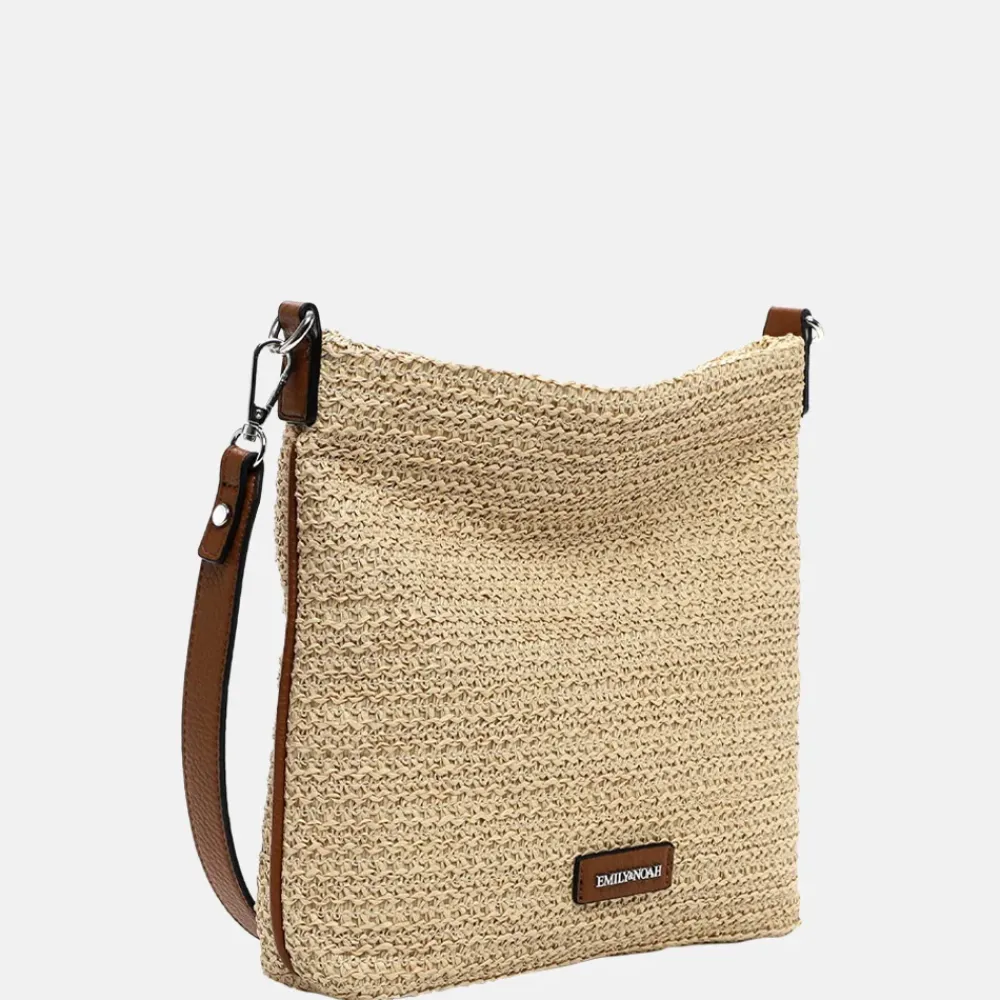 Crossbody Tassen^Emily & Noah Elda crossbody tas raffia sand