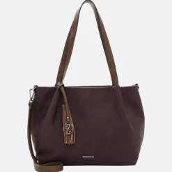 Shoppers^Emily & Noah Elke shopper dark wine
