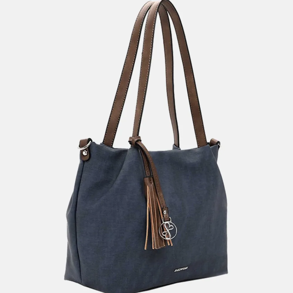 Shoppers^Emily & Noah Elke shopper blue/taupe