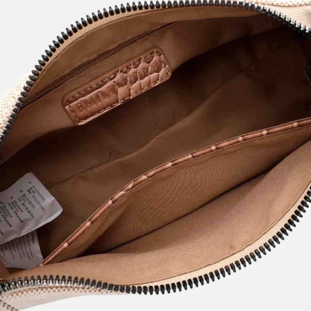 Crossbody Tassen^Emily & Noah Emilia crossbody tas taupe