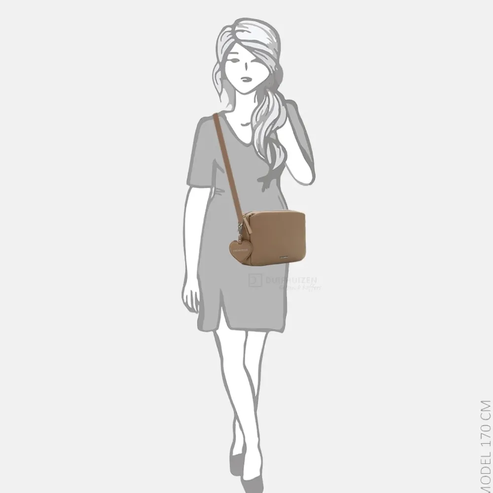 Crossbody Tassen^Emily & Noah Enie crossbody tas taupe