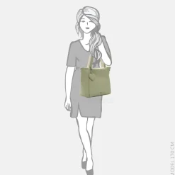 Shoppers^Emily & Noah Enie shopper pistachio