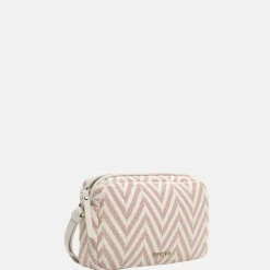 Crossbody Tassen^Emily & Noah Raffia crossbody tas pink salt