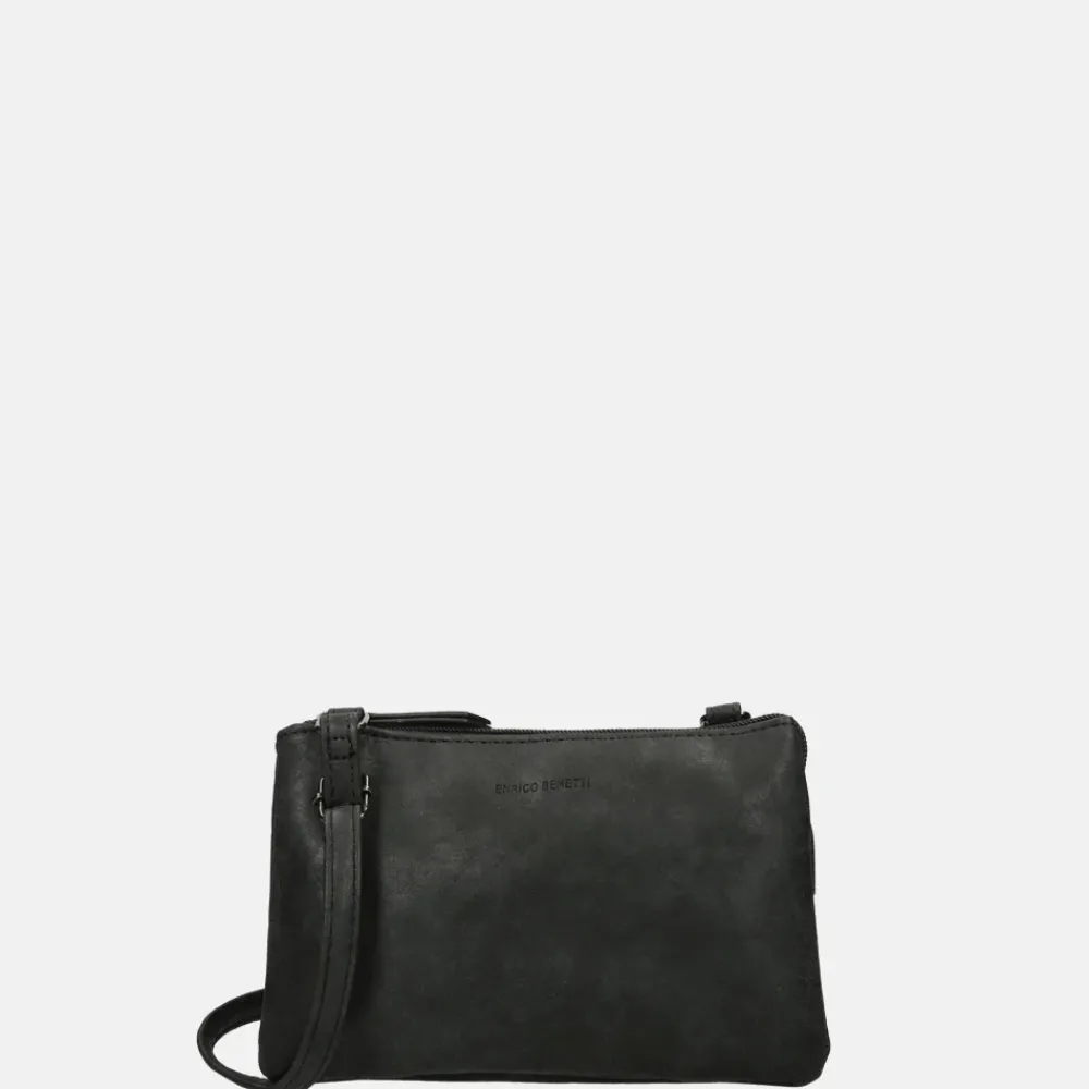 Crossbody Tassen^Enrico Benetti Anna crossbody tas zwart