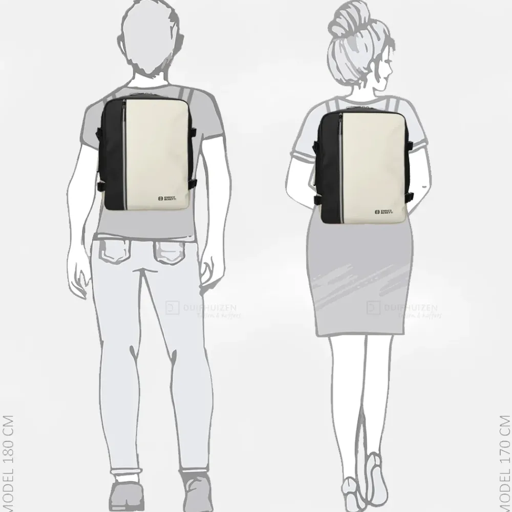Handbagage Tassen | Underseaters^Enrico Benetti Bergen underseater/rugzak zwart/beige