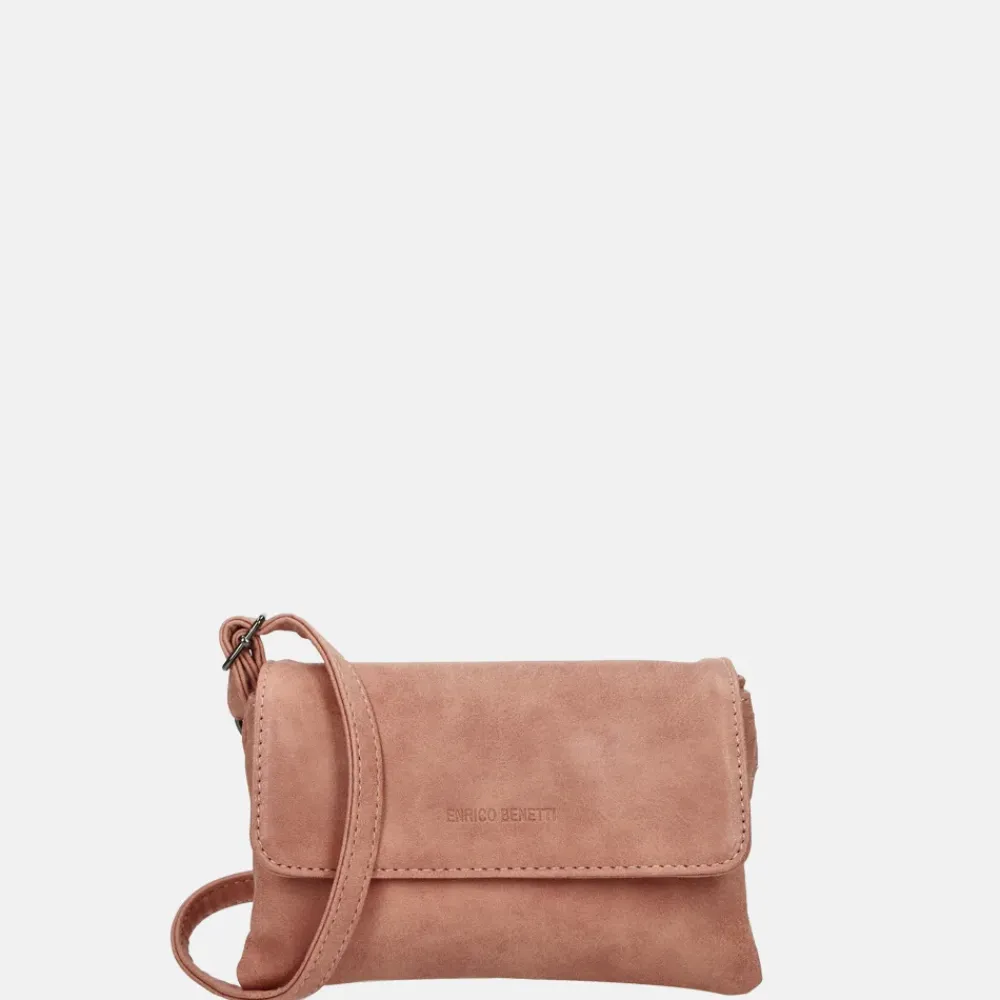 Crossbody Tassen^Enrico Benetti crossbody tas zachtrose