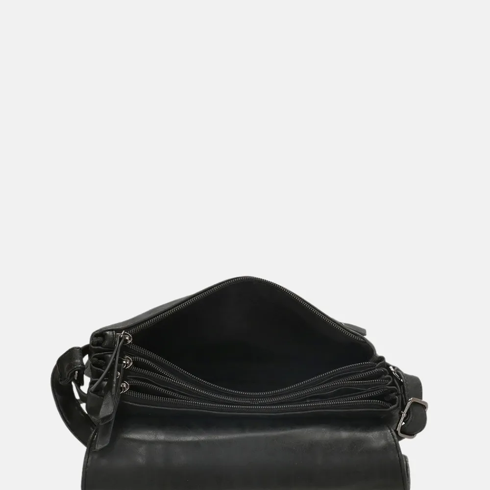 Crossbody Tassen^Enrico Benetti crossbody tas black