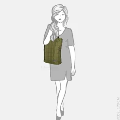 Shoppers^Enrico Benetti Demi shopper olijfgroen
