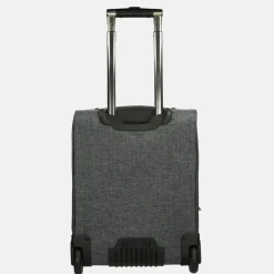 Handbagage Koffers^Enrico Benetti Frankfurt handbagage koffer 17 inch grijs