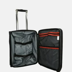 Handbagage Koffers^Enrico Benetti Frankfurt handbagage koffer 17 inch grijs