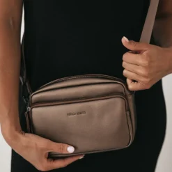 Crossbody Tassen^Enrico Benetti Hailey crossbody tas brons